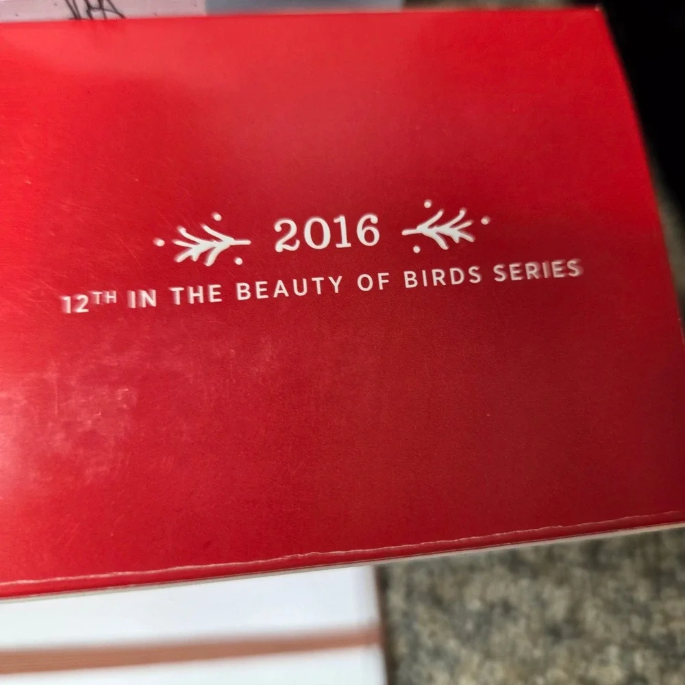 Hallmark Keepsake 2016 Pine Grosbeak Ornament The Beauty of Birds 12th Series